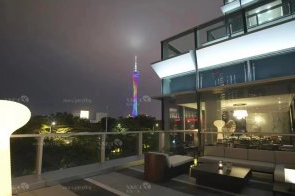【yy易游体育
】广州珠城壹号（CBD-ONE）古代极简餐厅家具名目案例现场实景落成
