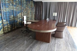【yy易游体育
】深圳储能大厦办公、会所家具古代轻奢气概名目工程案例摆场落成